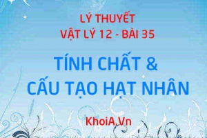 Cấu tạo hạt nhân, công thức tính khối lượng hạt nhân (hệ thức Anh-xtanh), đơn vị khối lượng hạt nhân - Vật lý 12 bài 35